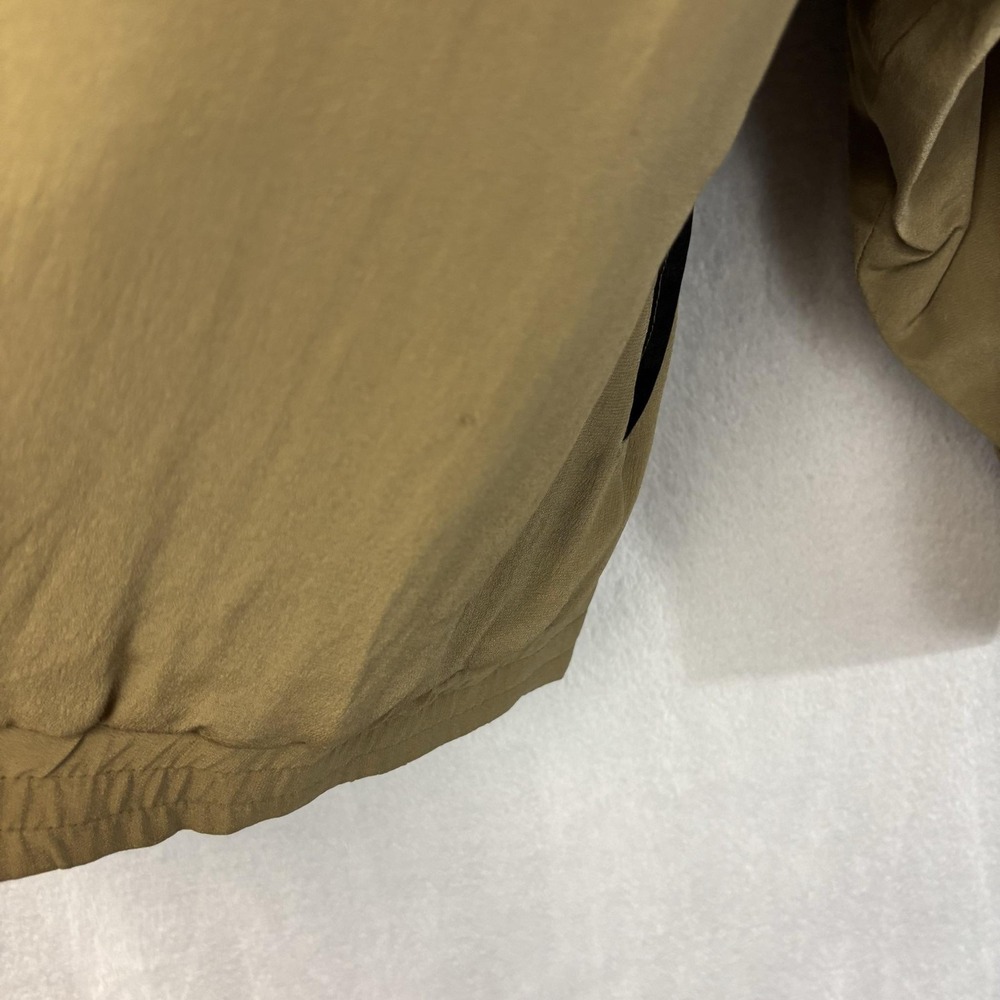 Vintage Roevelle 100% Silk Bomber Jacket Mens Large L Tan Lined Lightweight Zip - Picture 12 of 16